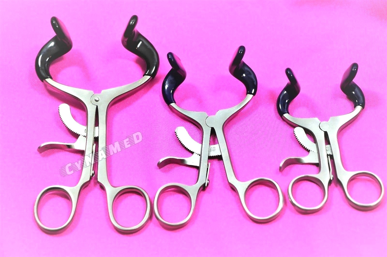 3 German Stainless Molt Mouth Gag Blue 5.5″+4.5″+3.5 Dental Surgical Instruments