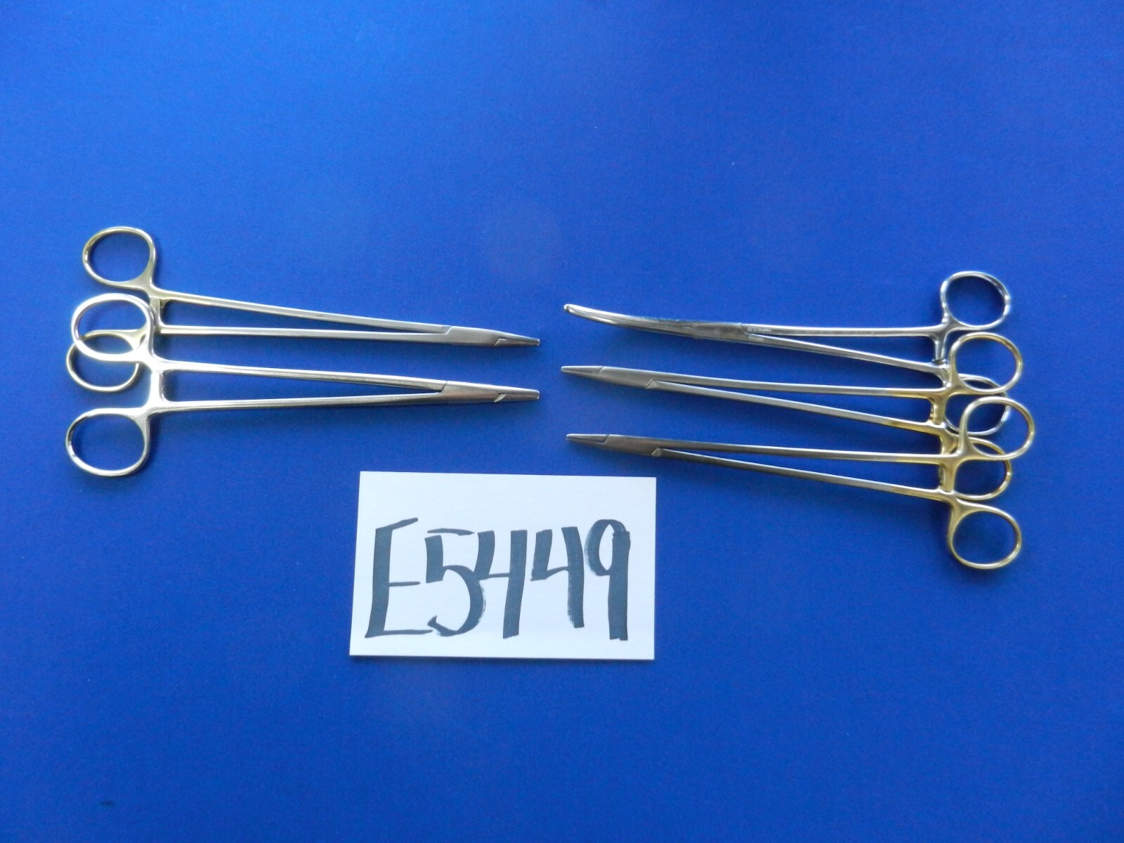 E5449 Trylon V. Mueller Lot of 5 Straight & Curved Needle Holders Approx 20cm