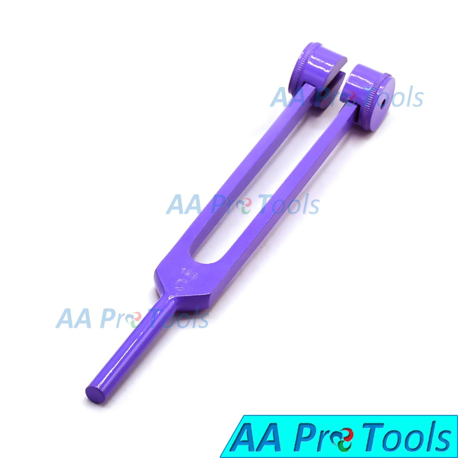 Purple-Color Tuning Fork with Weights – C 128 C128 Surgical Medical Instruments