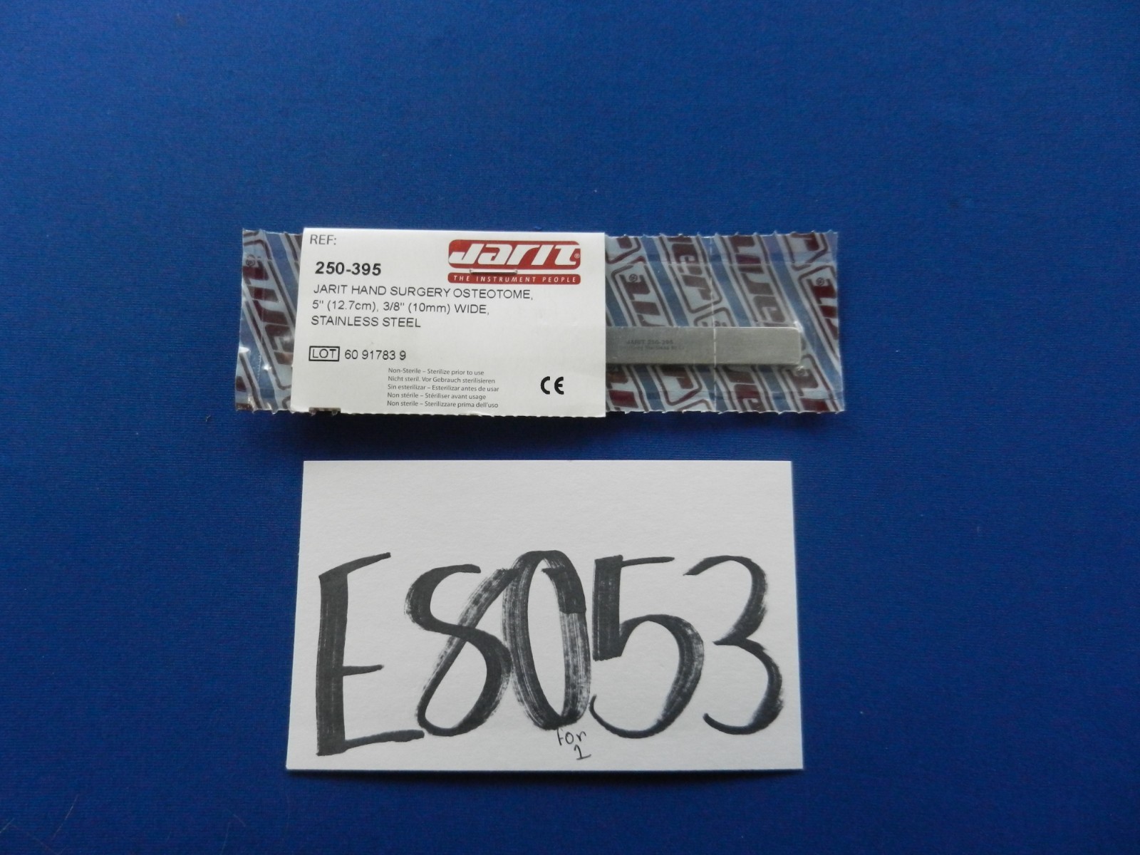 ***NEW*** Jarit 250-395 Osteotome 10mm Wide x 12.7cm Overall Length