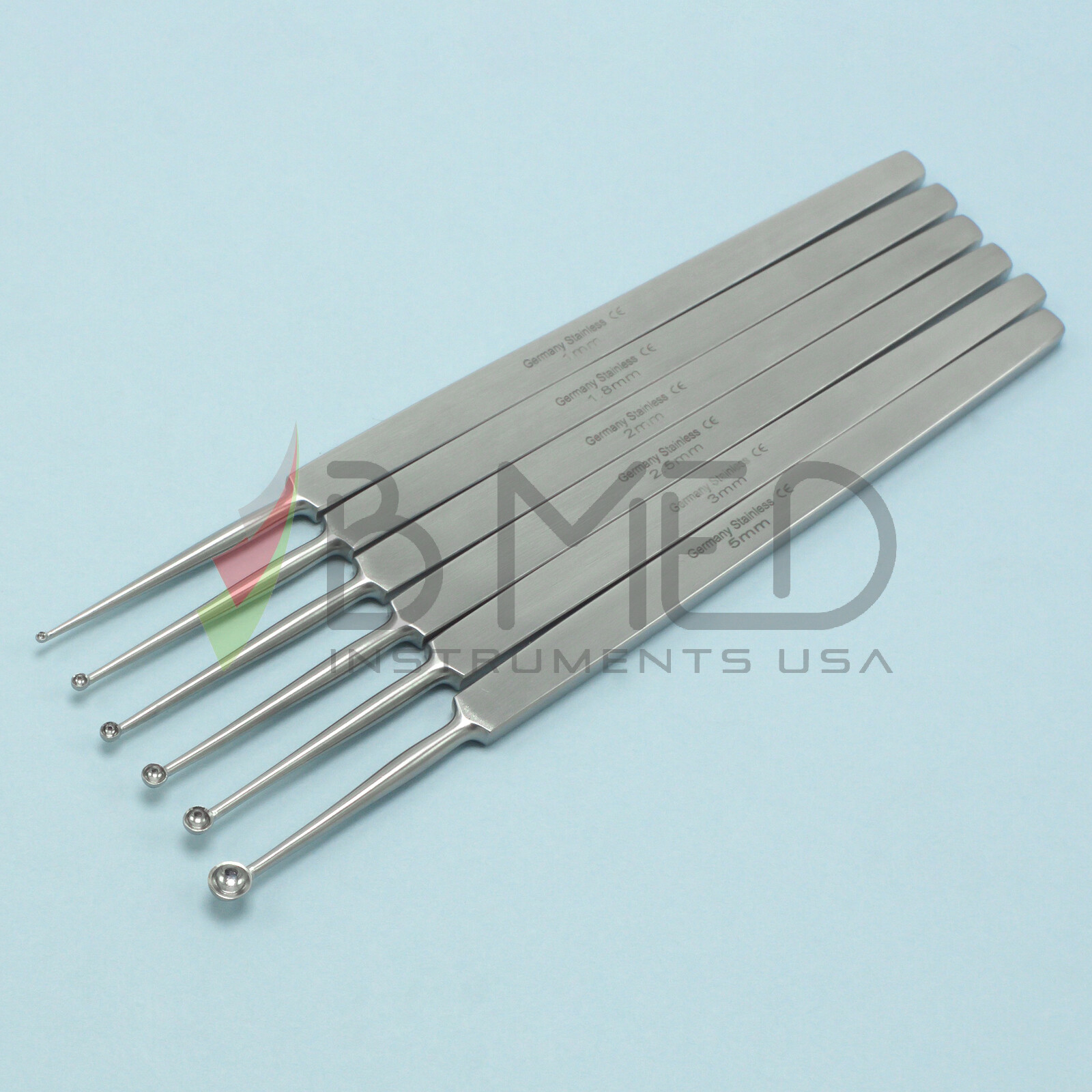 OR Grade Meyhoefer Chalazion Curette 1mm 1.8mm 2mm 2.5mm 3mm 5mm Ohpthalmic ENT