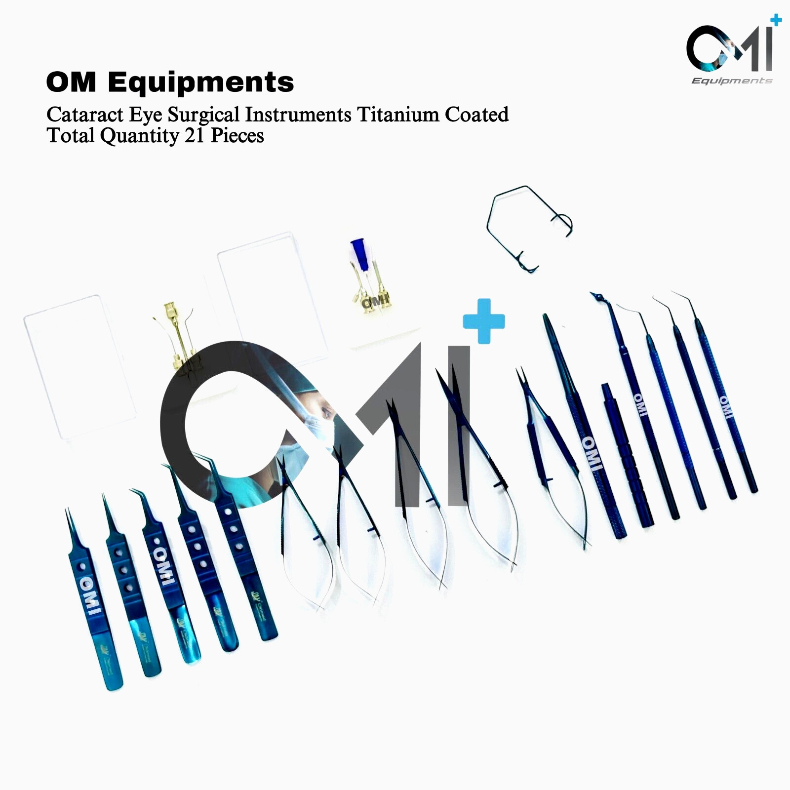 21pcs Ophthalmic Cataract Eye Micro Surgery Surgical Instruments Set