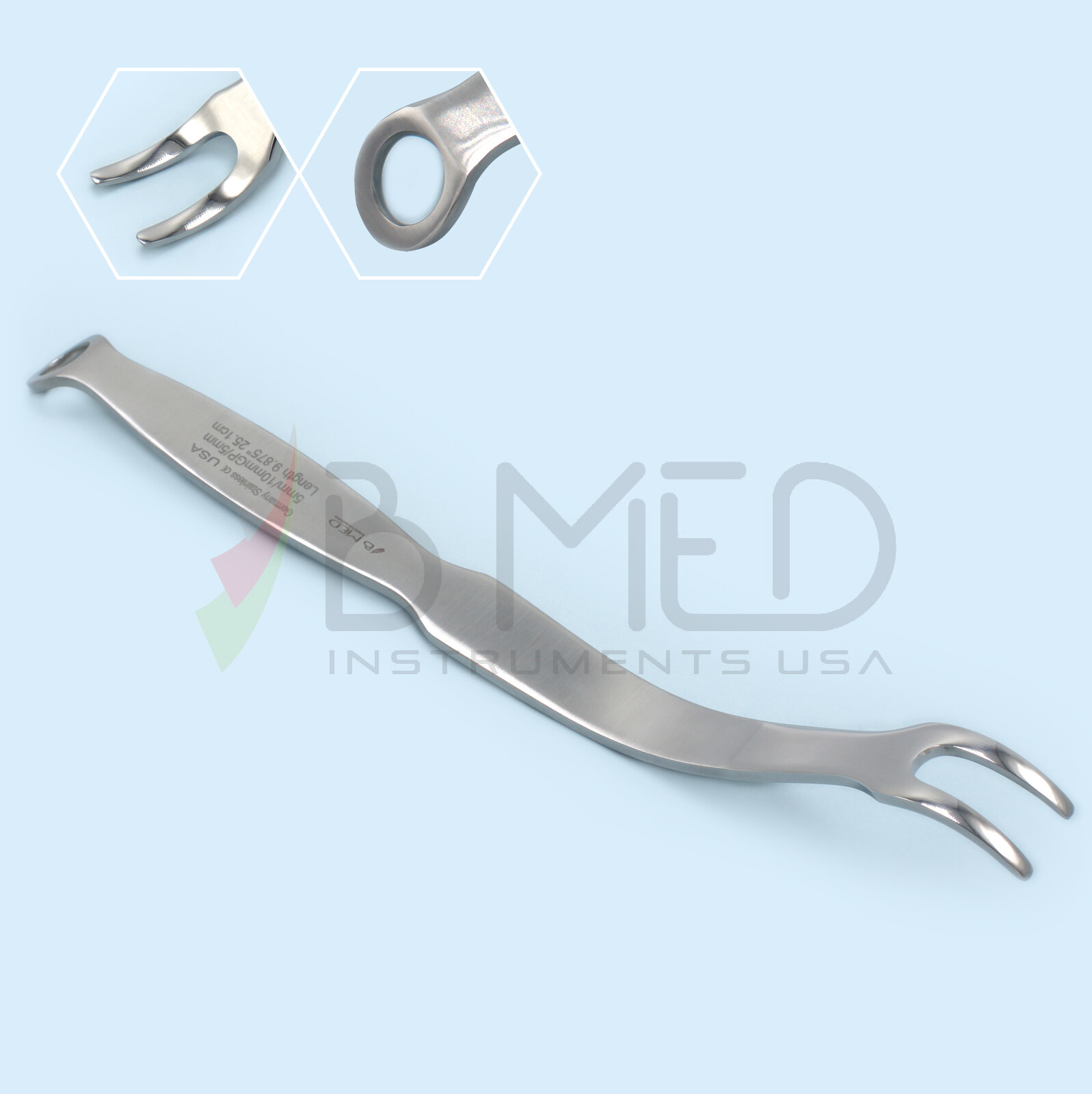 PCL Standard Ligament Retractor 5mm Wide Prongs & 10mm Gap Orthopedic