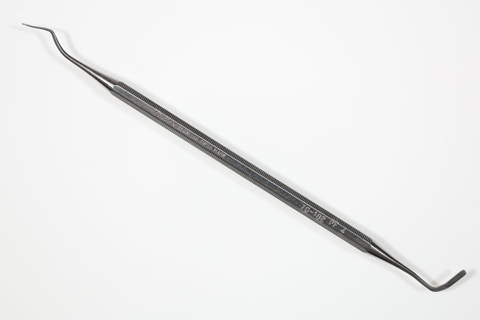 Miltex 70-182 Plastic Filling Instrument, Angled, Double-Ended, Size 4, 6-3/4in