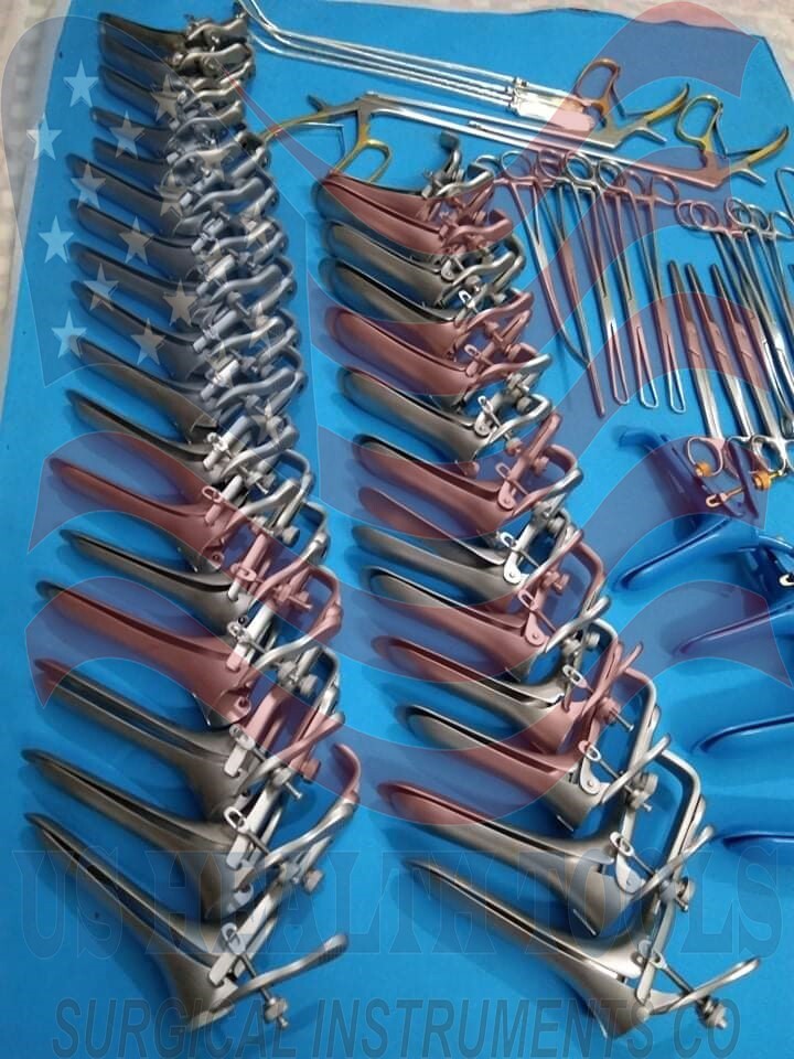 Huge Lot of OB/GYN Instruments Forceps Speculum Surgical Medical Gynecology