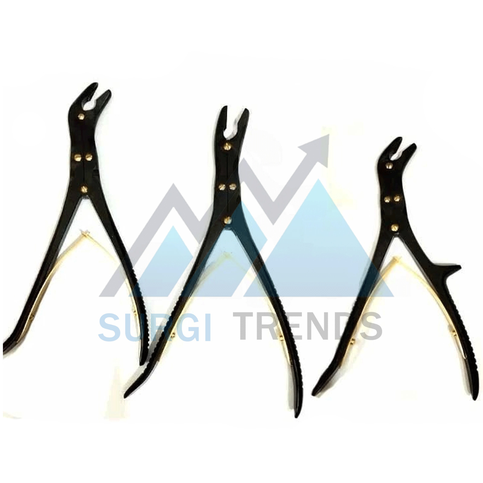Leksell-Stille Bone Rongeur | Black Coated | Set of 3 PCs | Surgical Instruments