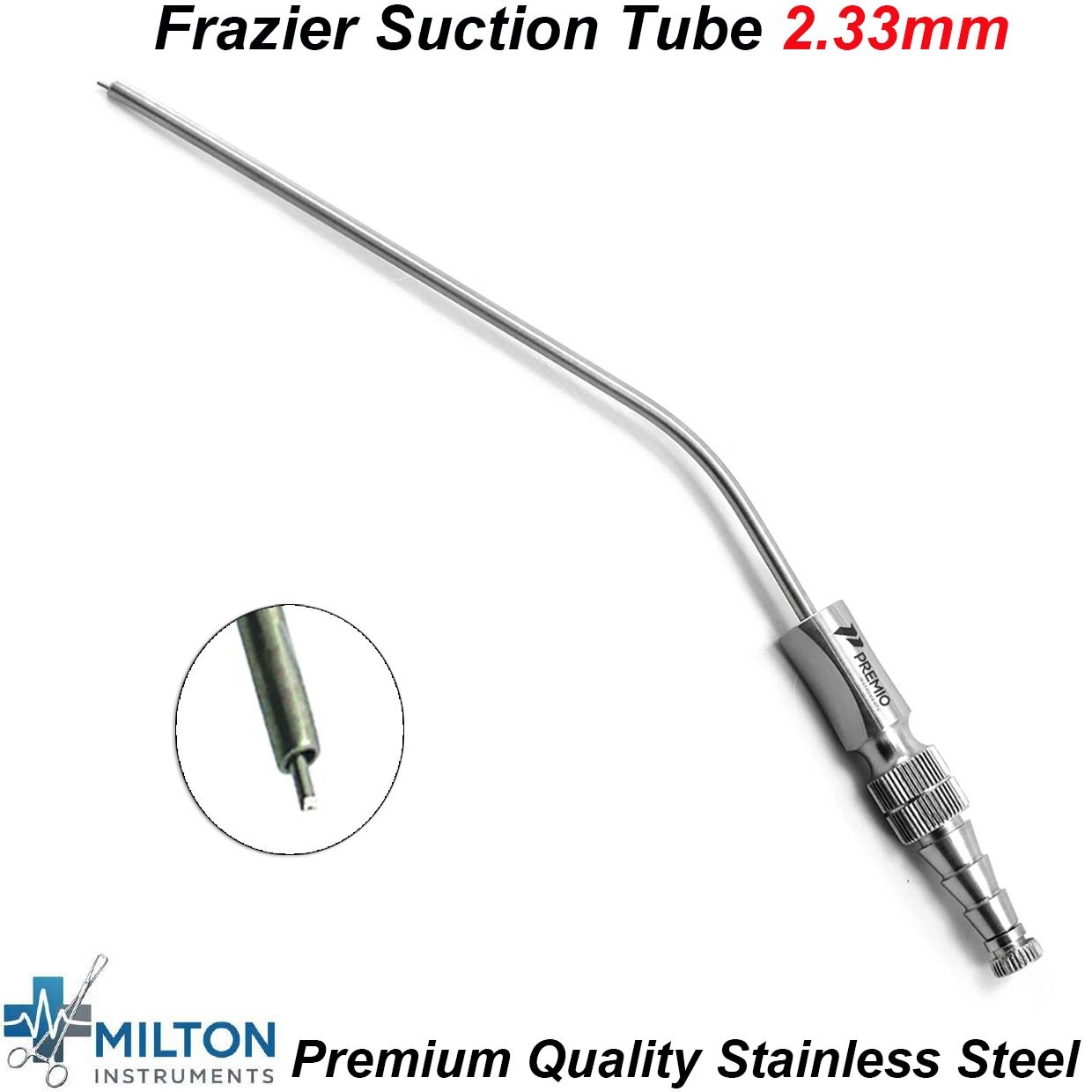 Medical Diagnostic Frazier Suction Tubes 2.33mm ENT Neurosurgery Instruments
