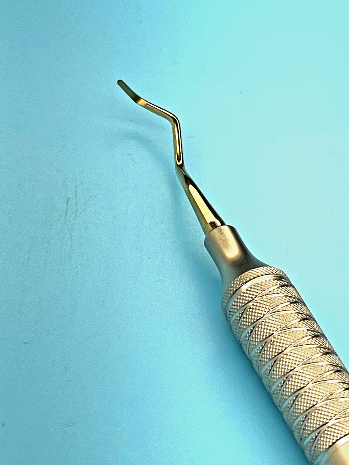 Set of 3 Gracey Dental Curettes 13-14, Titanium Gold Coated Tips