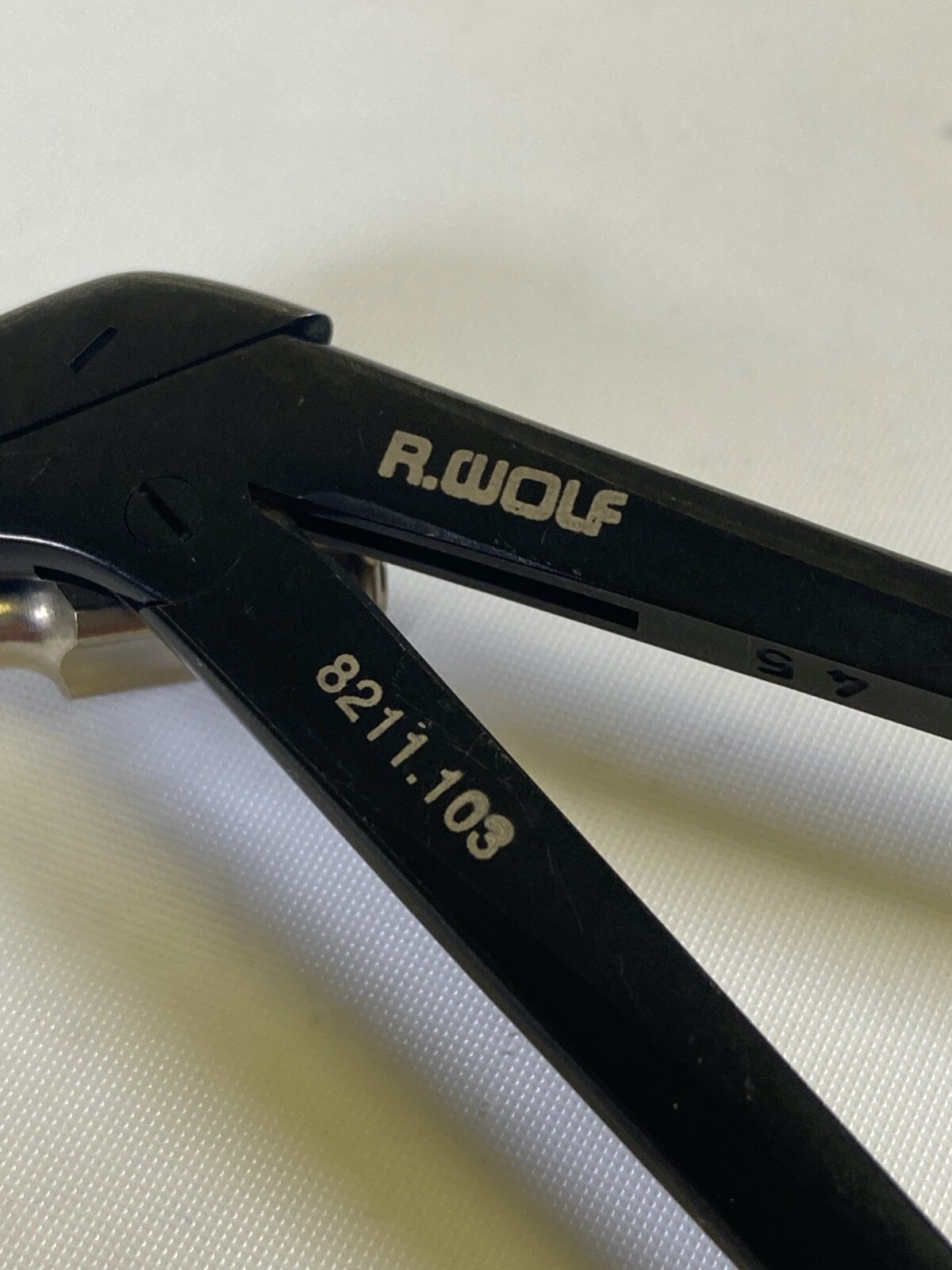 R. Wolf 8211.103 Weil Blakesley 45° Up Jaw Size 1 w Suction Channel 110mm WL ENT