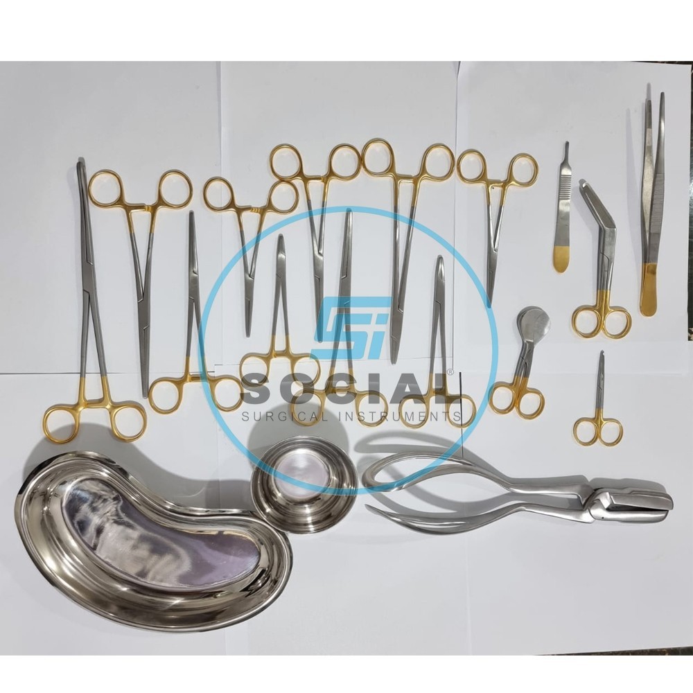 Delivery Set 16 Pcs GYN Surgical Instruments