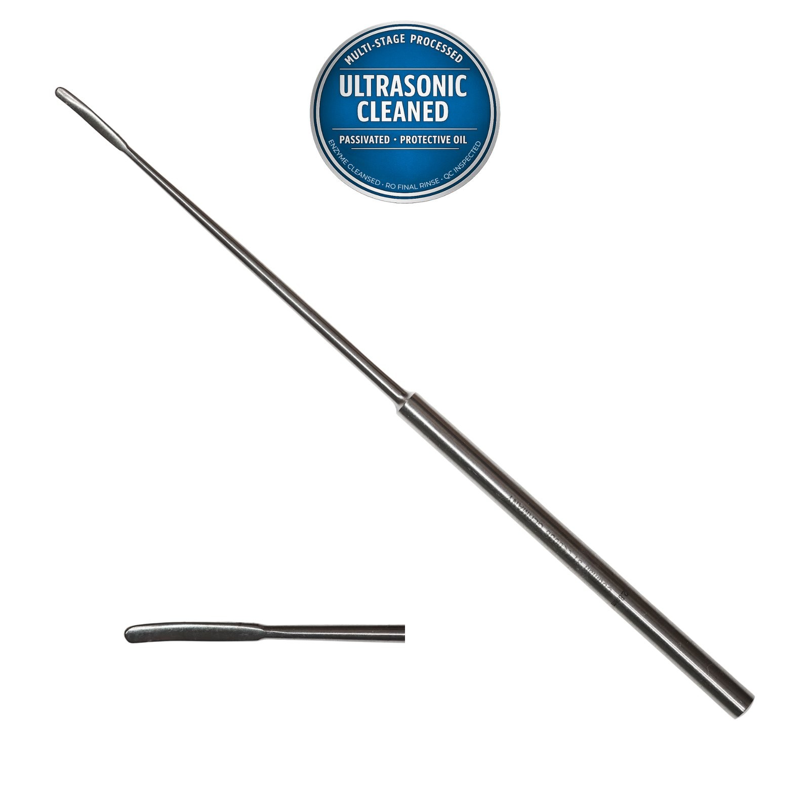 Codman 65-1018 #4 Penfield Dissector, Curved, Light, 2.5mm Wide Blade, 8in