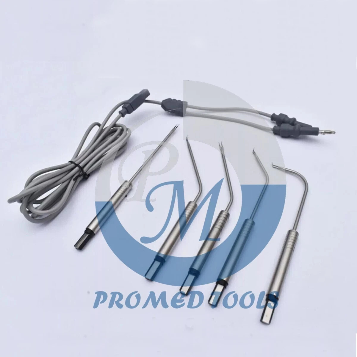 ENT Bipolar Electrodes Set of 5 Pieces with Cable Surgical Instruments Set
