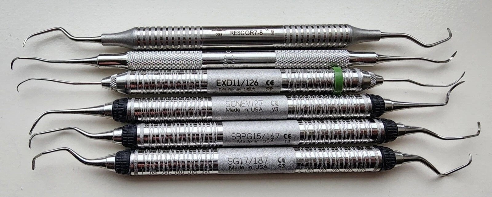 Hu-Friedy and Nordent DuraLite Dental Hygiene Instruments Scalers Explorer