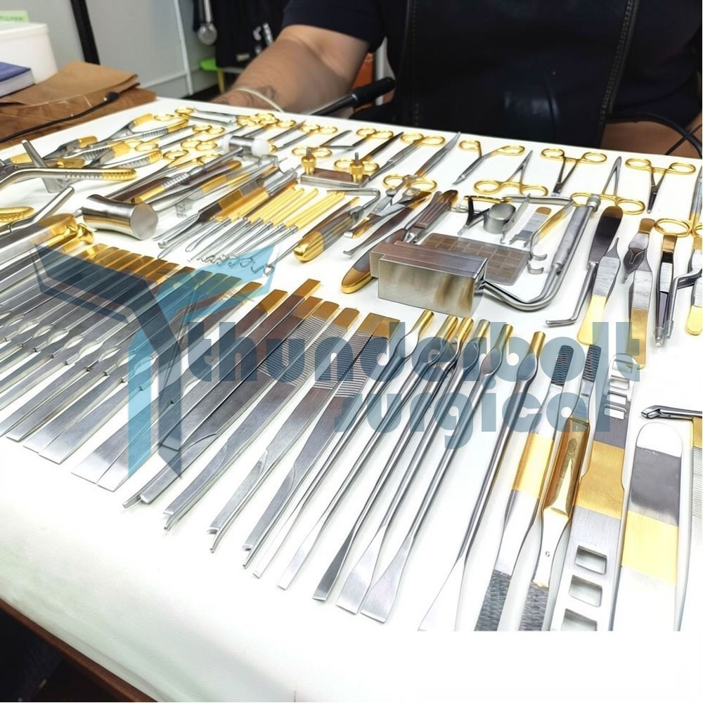 New Rhinoplasty Instruments Set Titanium Coated Nose Surgery Quality With Box