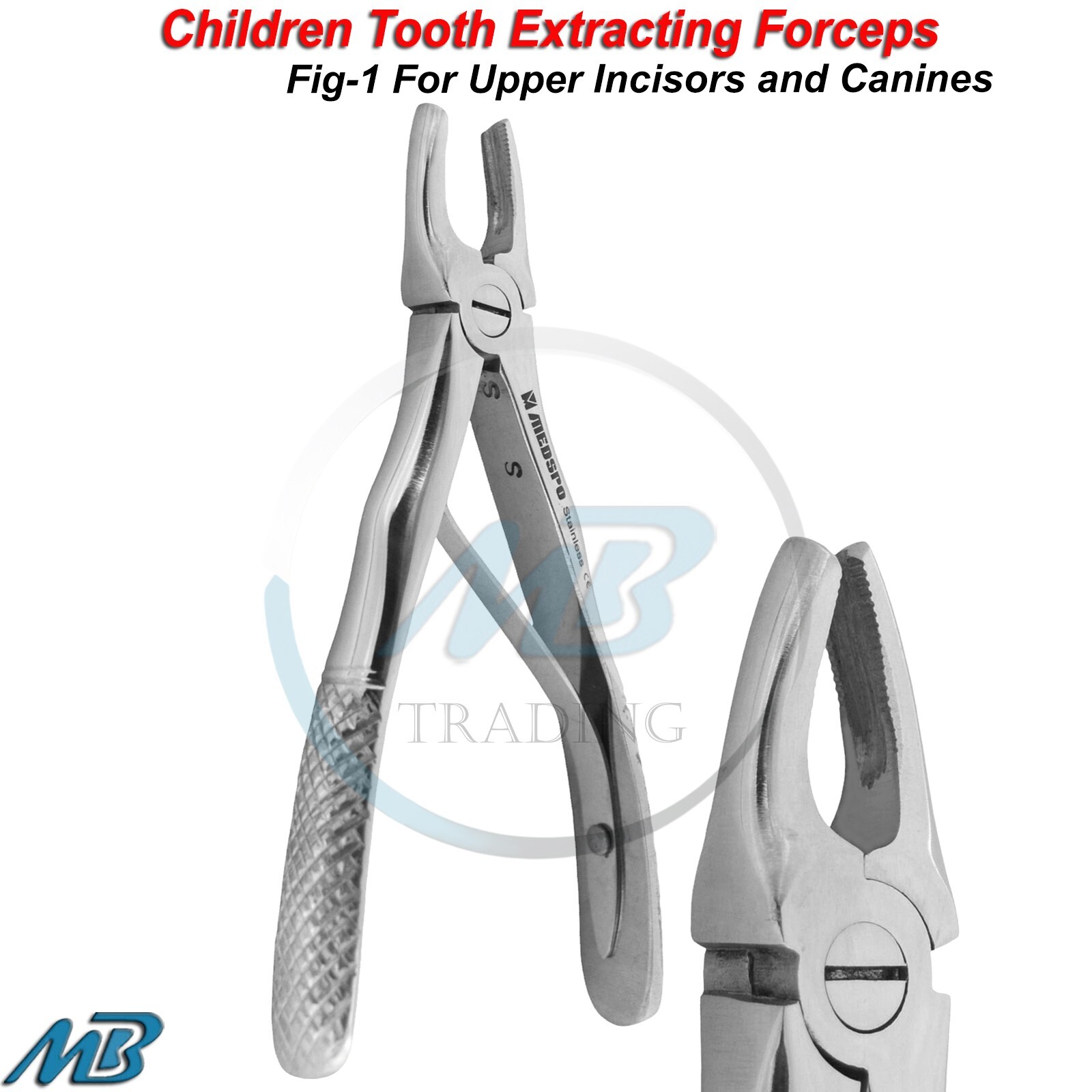Dental Pedo Kid Tooth Extraction Forceps Upper Central Lateral Incisors Tools CE
