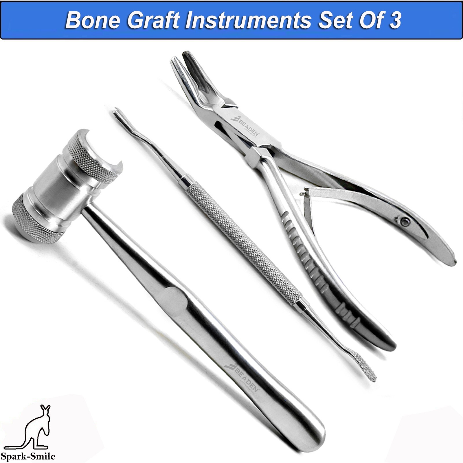 Orthopedic Set Mallet Hammer Bone Rongeur Plier Bone File Implant Instruments CE