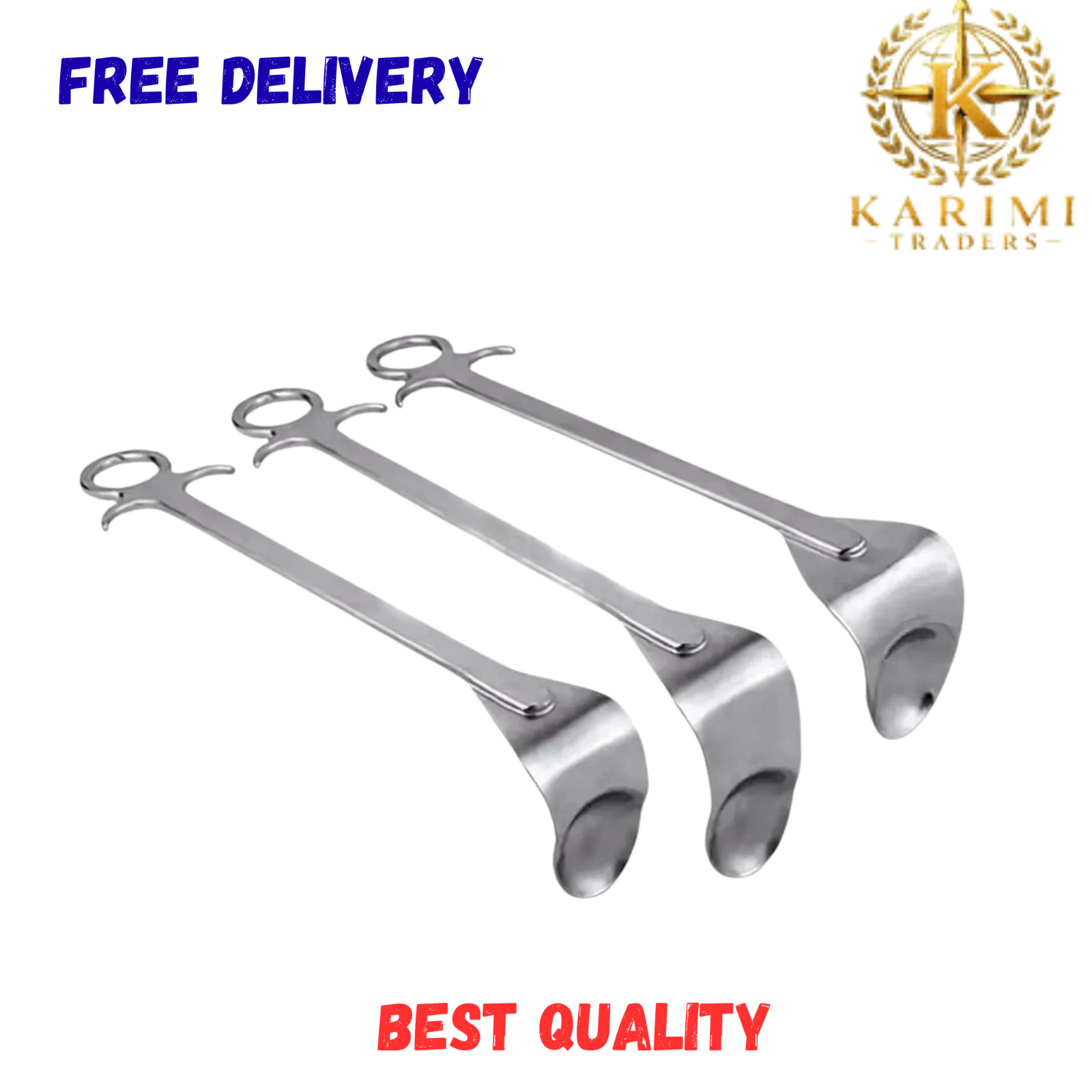 Browne Deltoid Retractor Orthopedic Surgical Instruments 3 Pcs Set High Quality