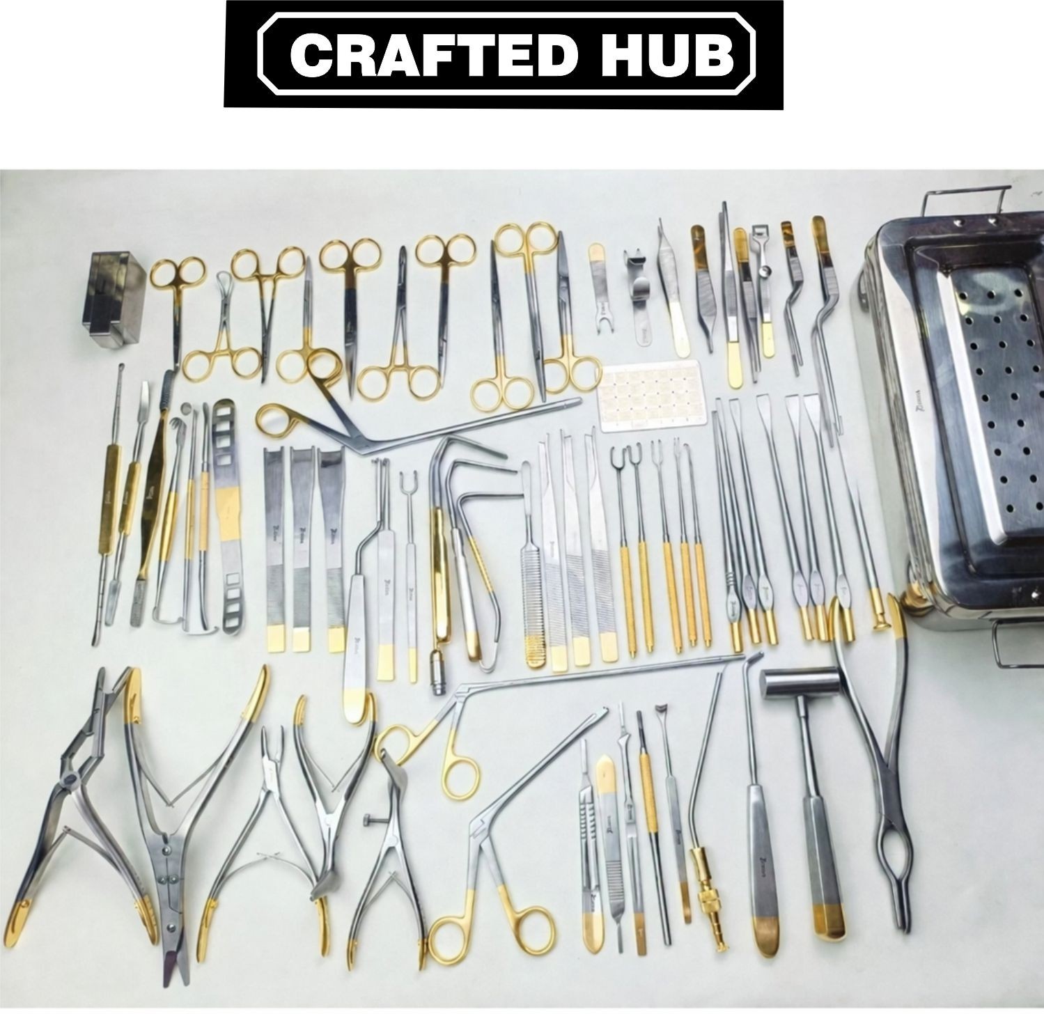 82 Pcs Rhinoplasty Surgical Instruments Set Nose Plastic Surgery Kit w/ Case
