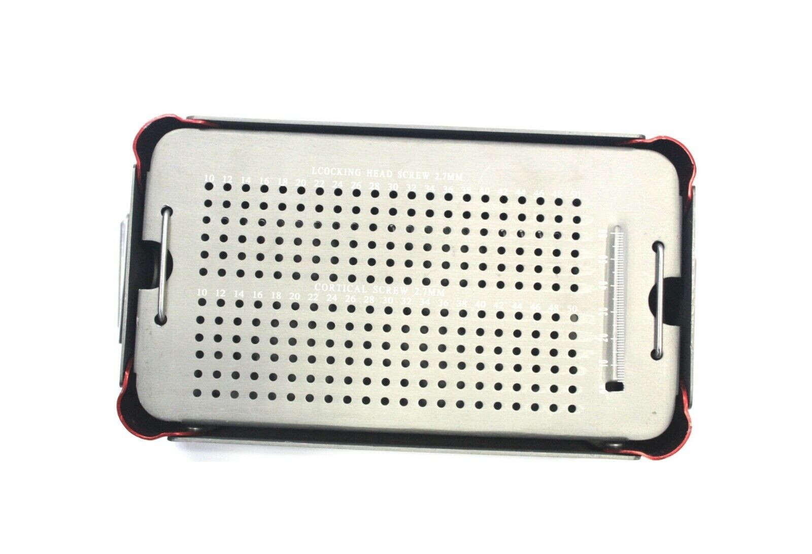 Orthopedic Empty Case Box For 2.7 mm Cortical Screw Surgical Instrument
