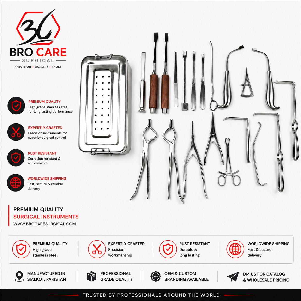 Maxillofacial Surgery Instruments Set Orthopedic Premium Quality Surgical Set