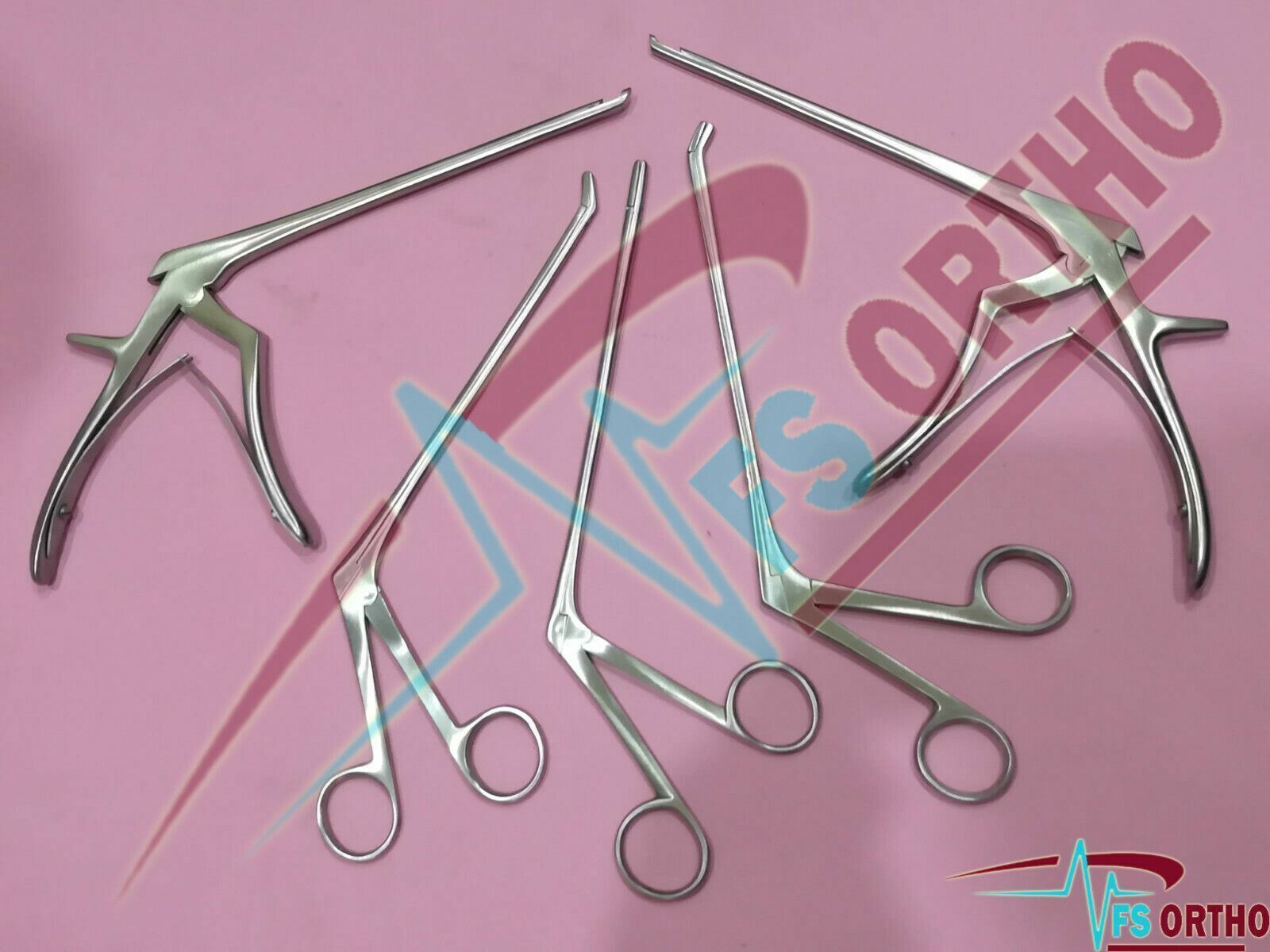 Ferris-Smith Kerrison Punches and rongeur Forceps Set of 5 Surgical Instruments
