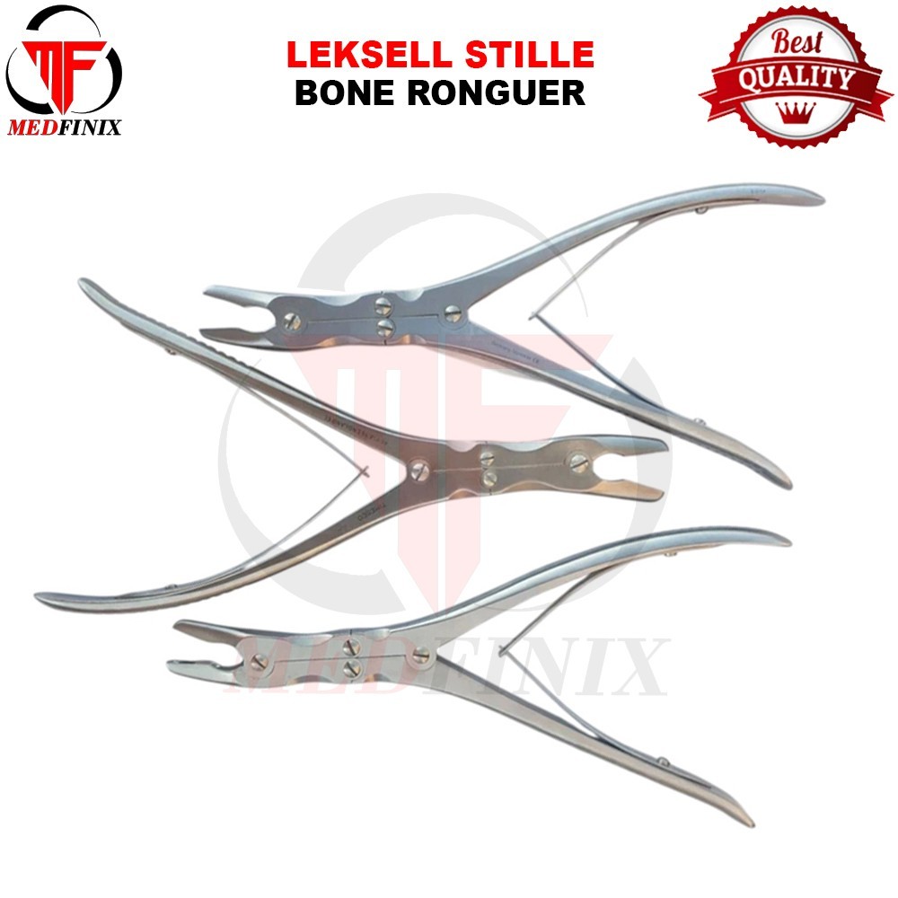 Leksell-Stille Bone Rongeur Set Of 3 Pieces Surgical Instruments