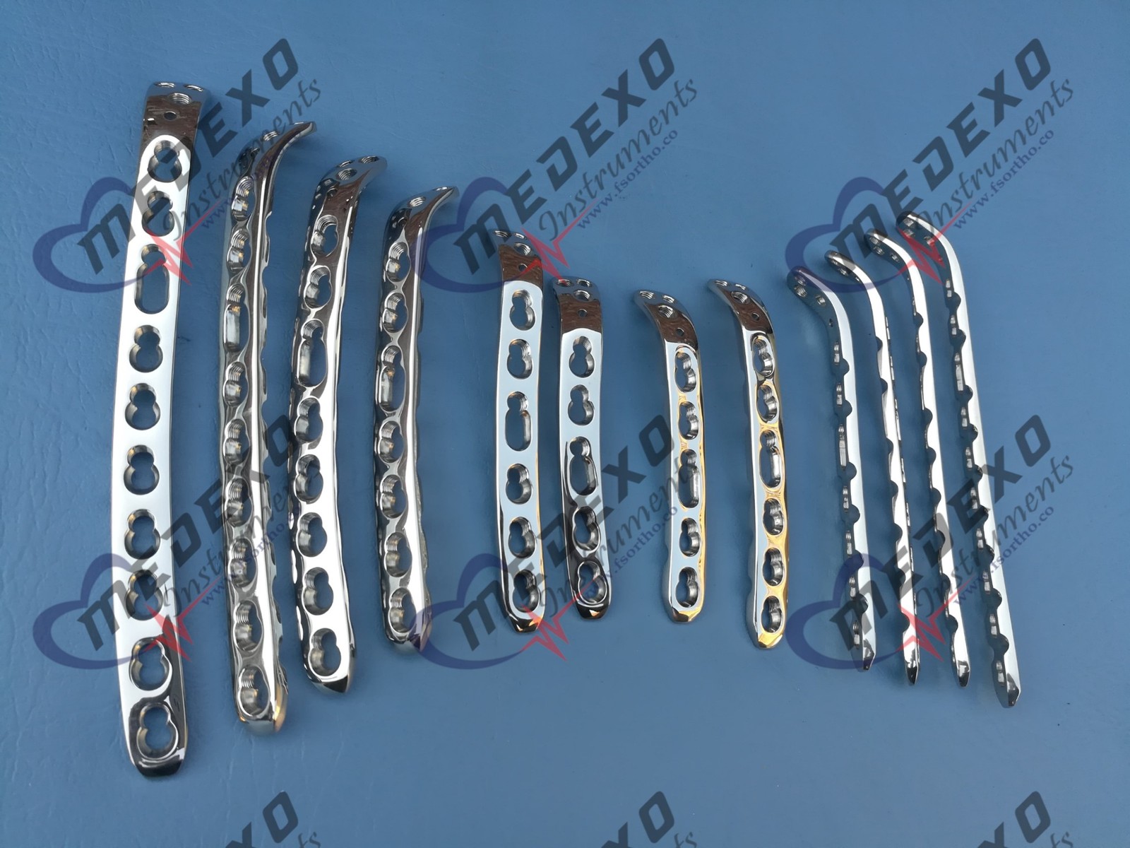 Locking Distäl Humerús Plates L & R 3 to 12 Holes & LCP Screw-(112 Pcs) Steel