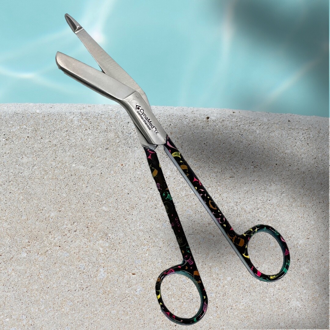 ARTLAB-PARAMEDIC SHEARS TRAUMA 7.25″ LISTER BANDAGE SCISSORS – COLORFUL PATTERNS