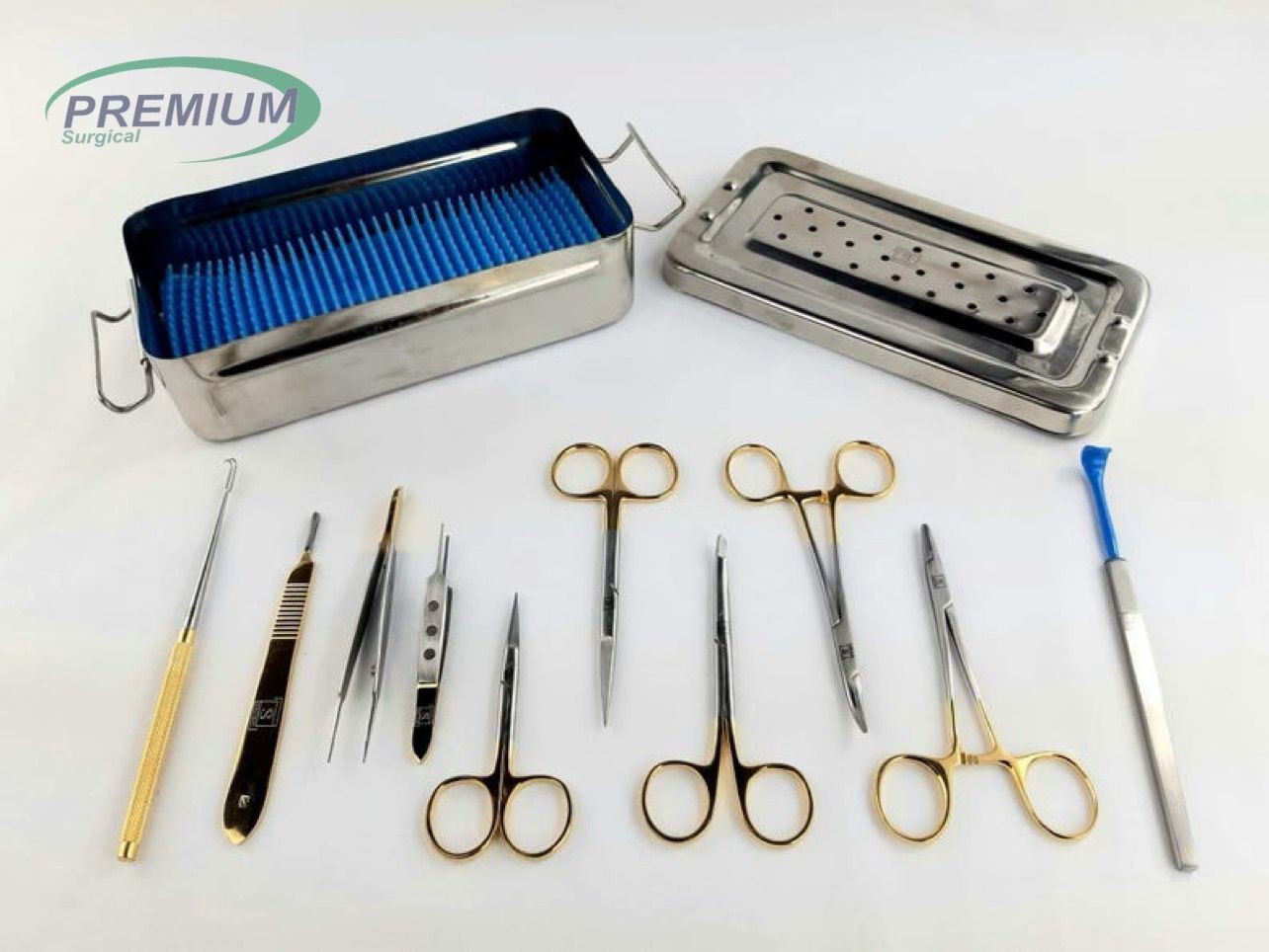 Blepharoplasty Eyelid Surgery Kit 11pcs Stainless Steel Plastic Surgical Instrum