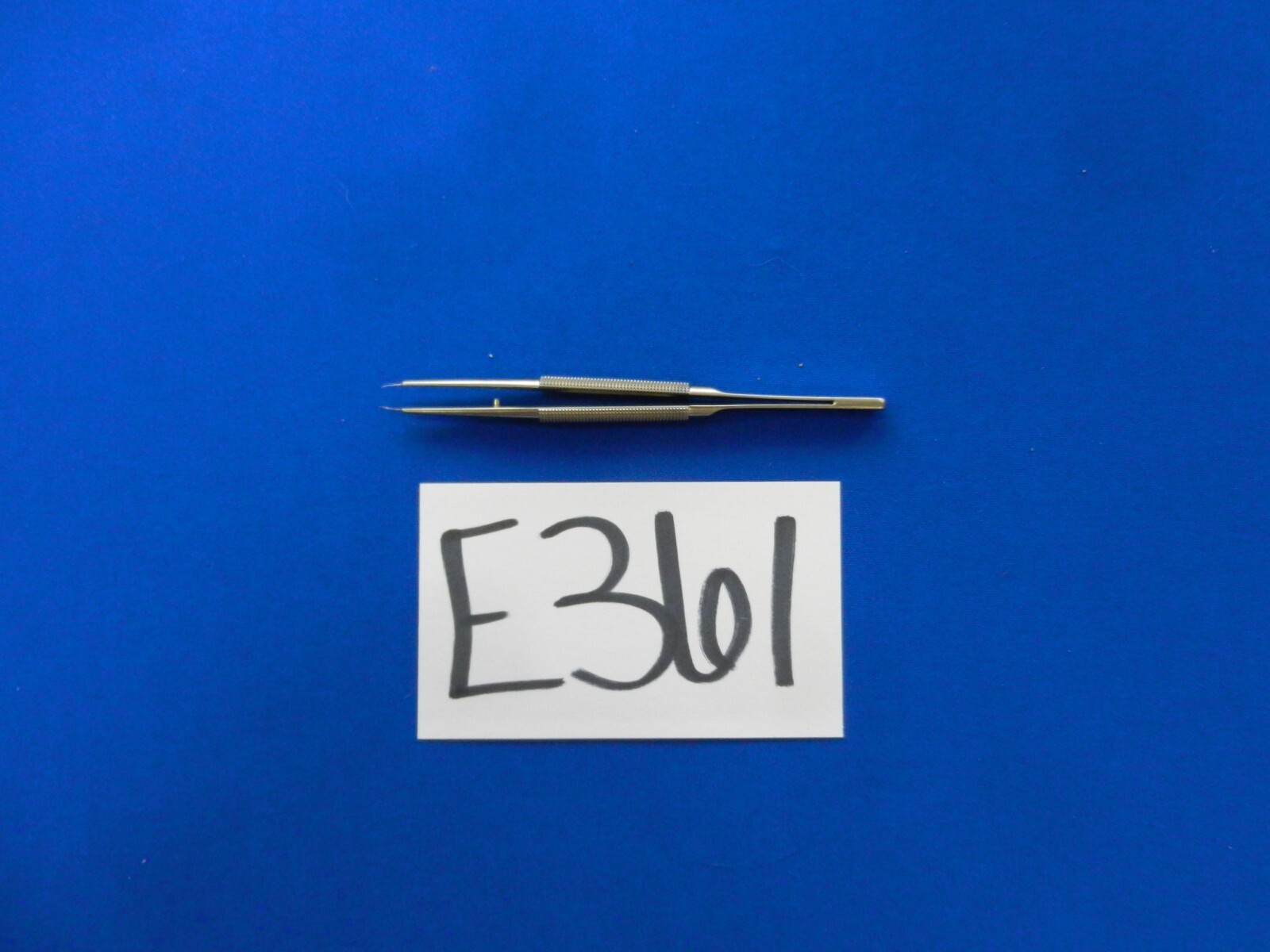 E361 Mizuho Ultra Fine 0.2mm Tip Straight Forceps 15cm Length 07-868-01