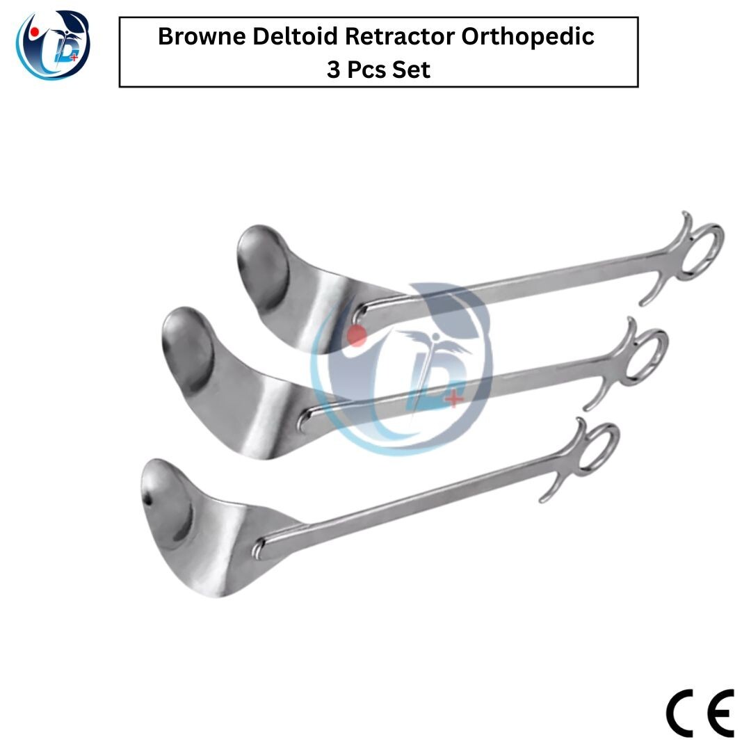 Browne Deltoid Retractor Orthopedic Surgical Instruments 3 Pcs Set High Quality