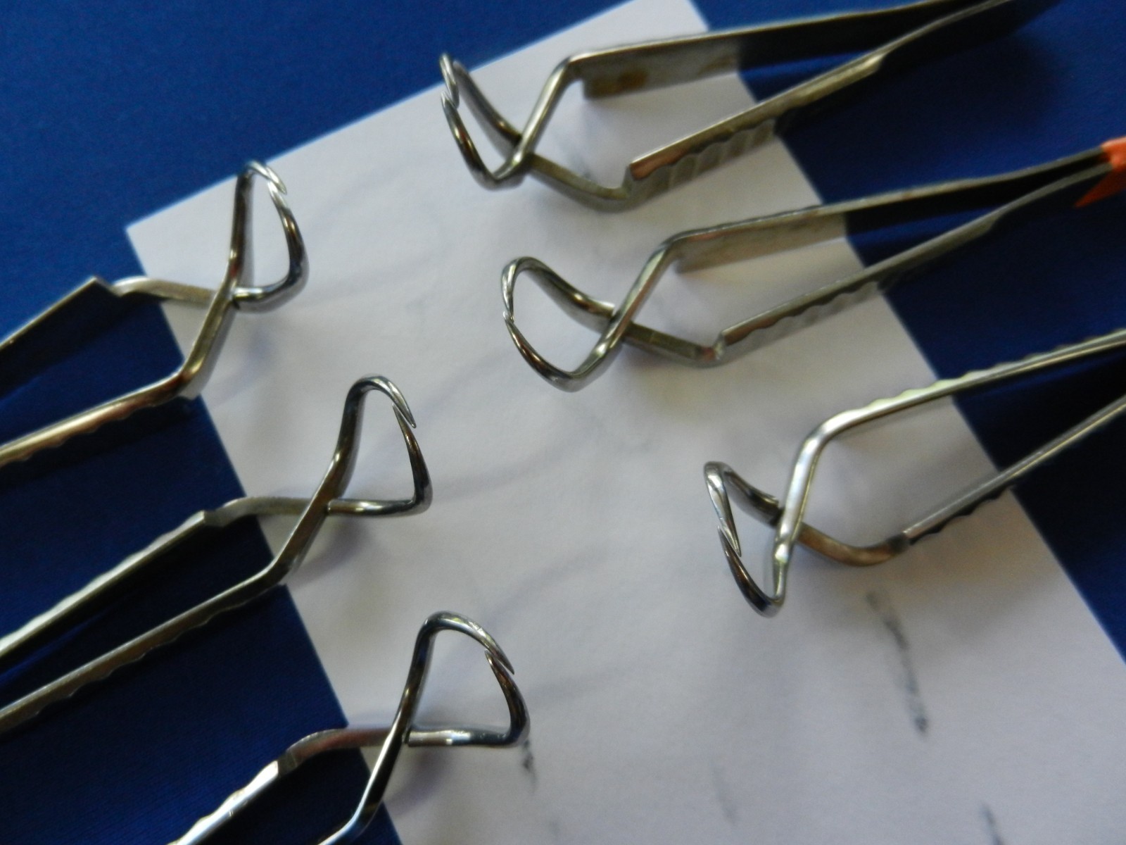 E7285 Lawton Sklar Miltex Lot of 6 Jones Towel Forceps