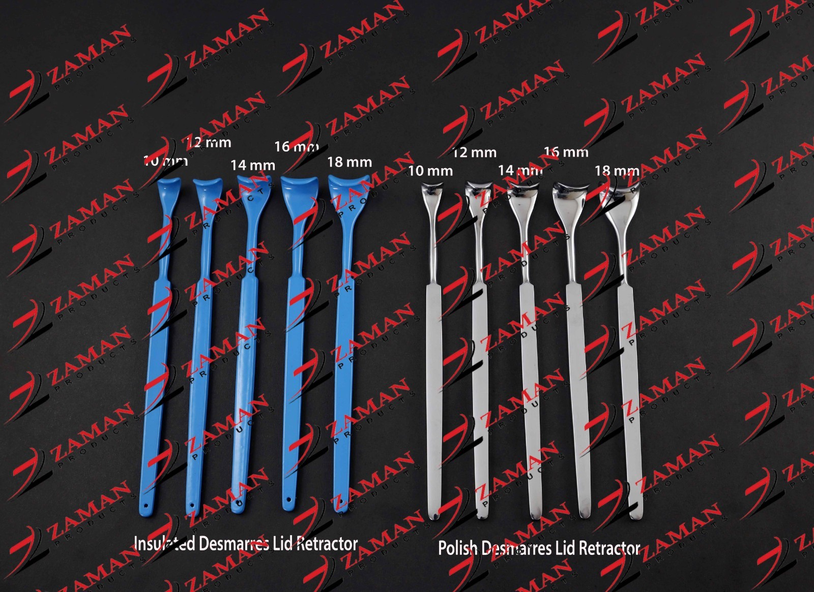 Insulated + Polish Desmarres Lid Retractor 10 PCs Set Eye Surgery Ophthalmic ZP