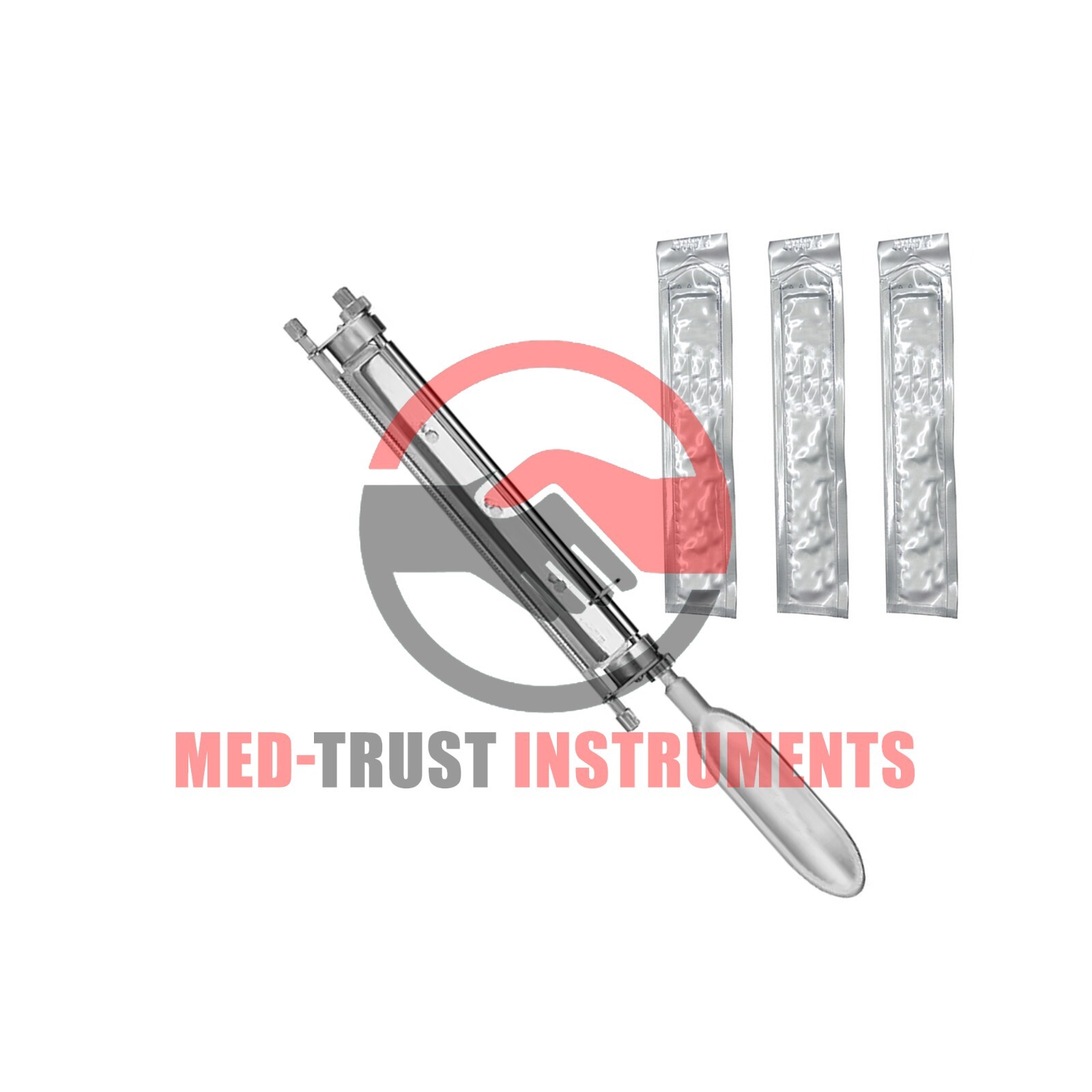 Silver Skin Graft Knife Handle Dermatome with 3 extra Blades Surgical Instrument
