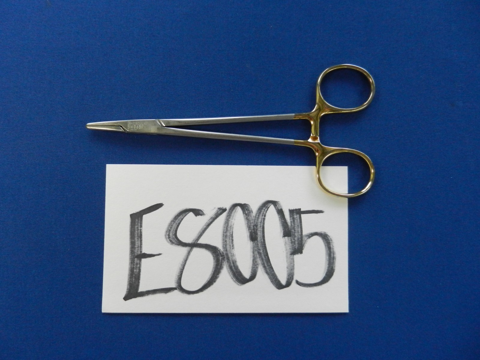 Aesculap BM065R May Hegar Straight Durogrip Needle Holder 15cm Overall Length