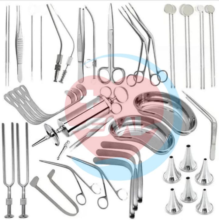 ENT Examination Set of 39Pcs for inspection of Face Ears Nose & Throat