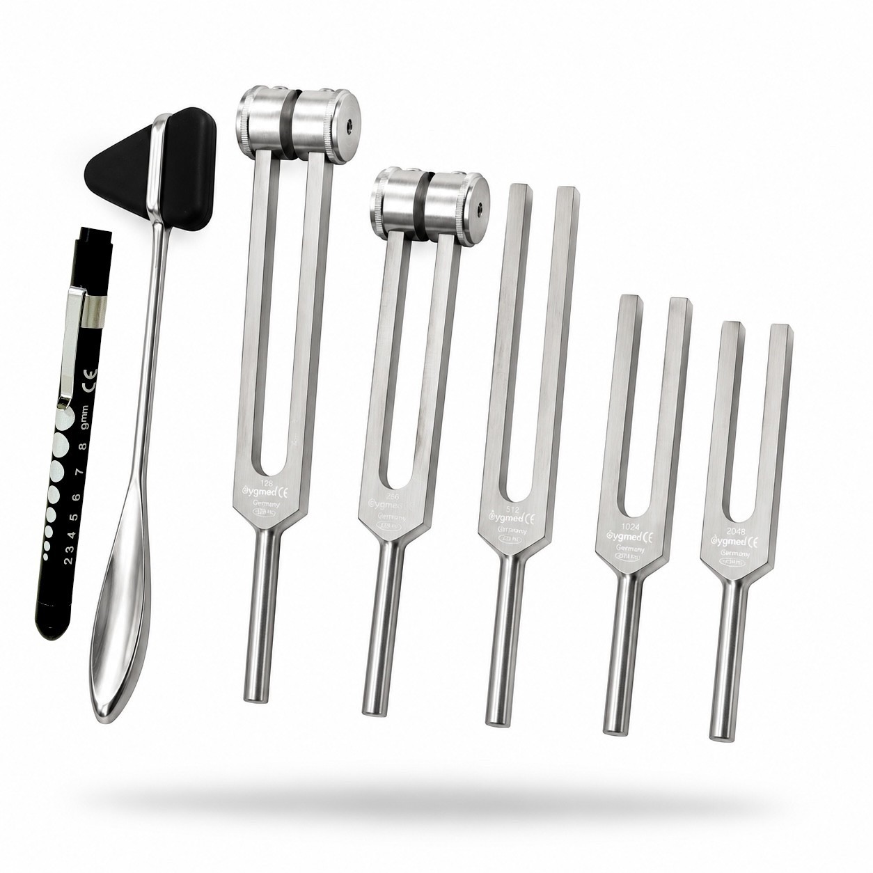 7 Tuning Fork Set Medical Surgical Chiropractic Physical Diagnostic instruments