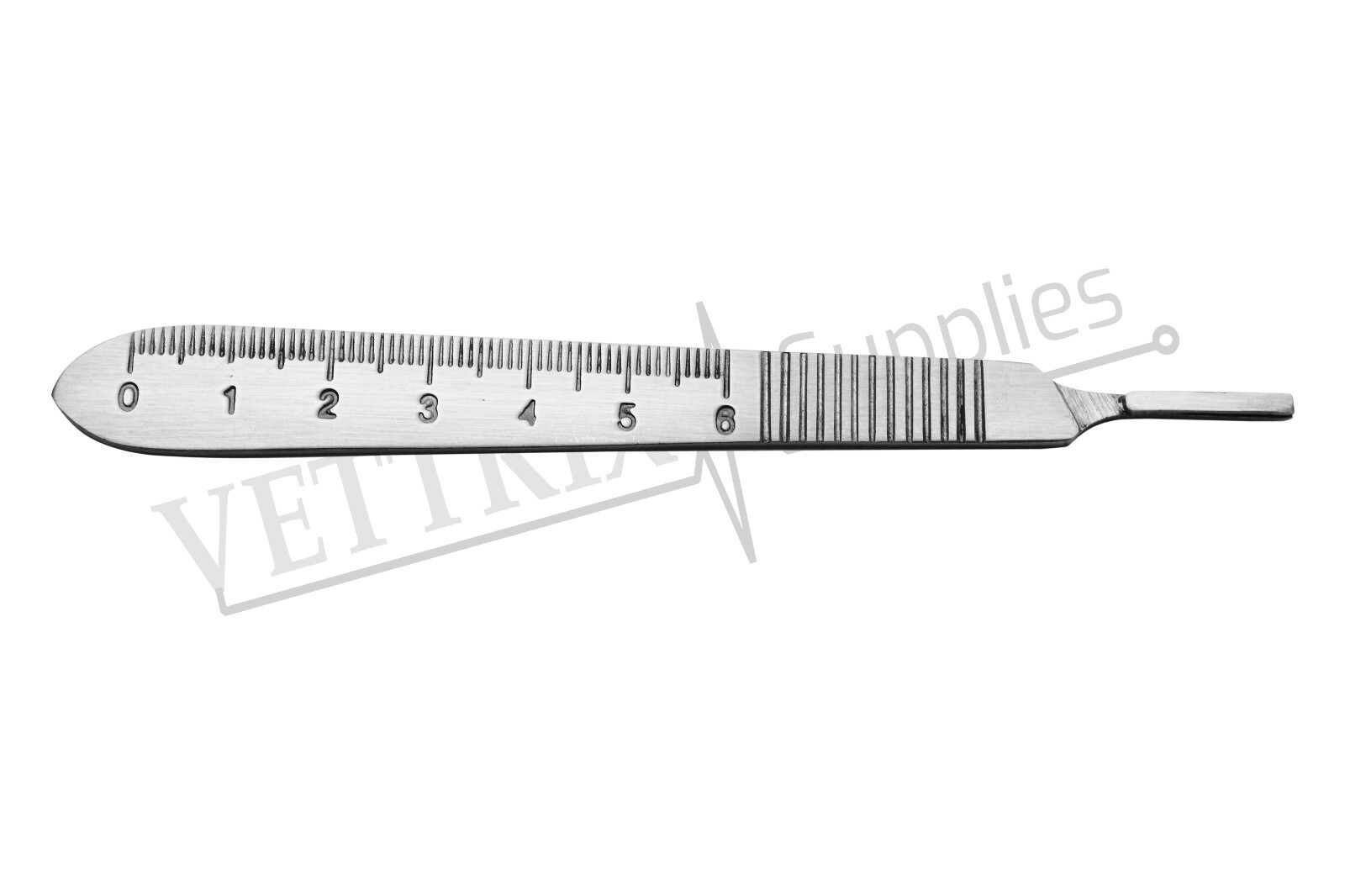 3X SCALPEL HANDLE #3 WITH RULER 12CM VETERNIARY SURGICAL INSTRUMENTS