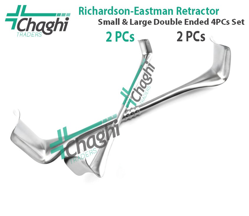 Richardson-Eastman Retractor Small & Large Double Ended 4 PCs Set Surgical veter
