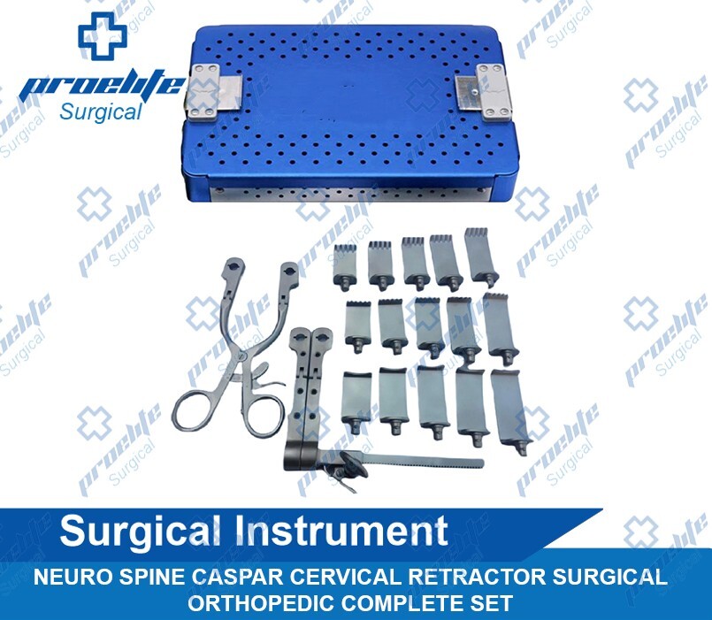 NEURO SPINE CASPAR CERVICAL RETRACTOR SURGICAL ORTHOPEDIC COMPLETE SET