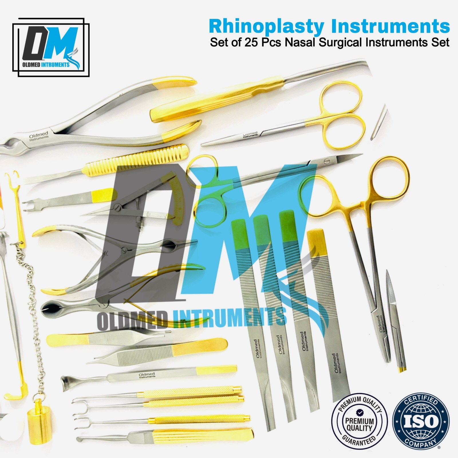 Rhinoplasty Instruments Nose Surgery Instruments 25 PCs Set Premium Quality OMI