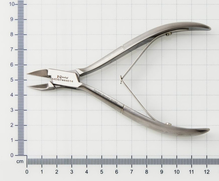 Konig Nail Nippers, 5.5″, Straight Jaw, Double Spring, Back Lock, Stainless