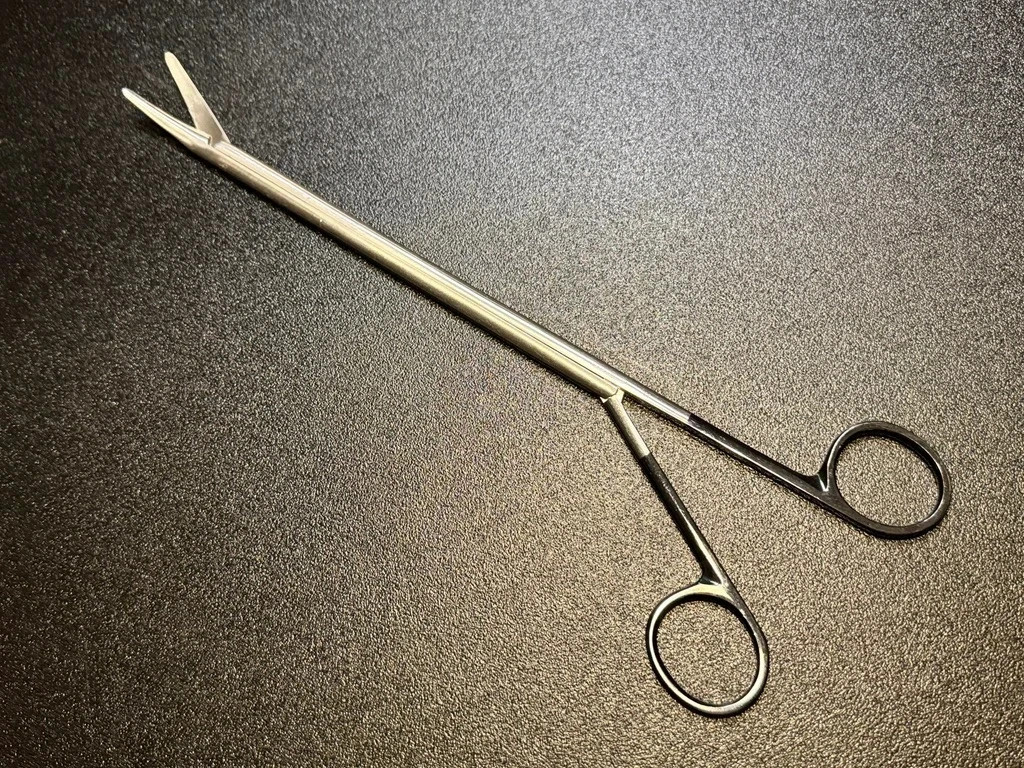 Scanlan 9909-910SC VATS/MIS Metzenbaum Supercut Scissor Curved, 10mm Shaft 11.5′