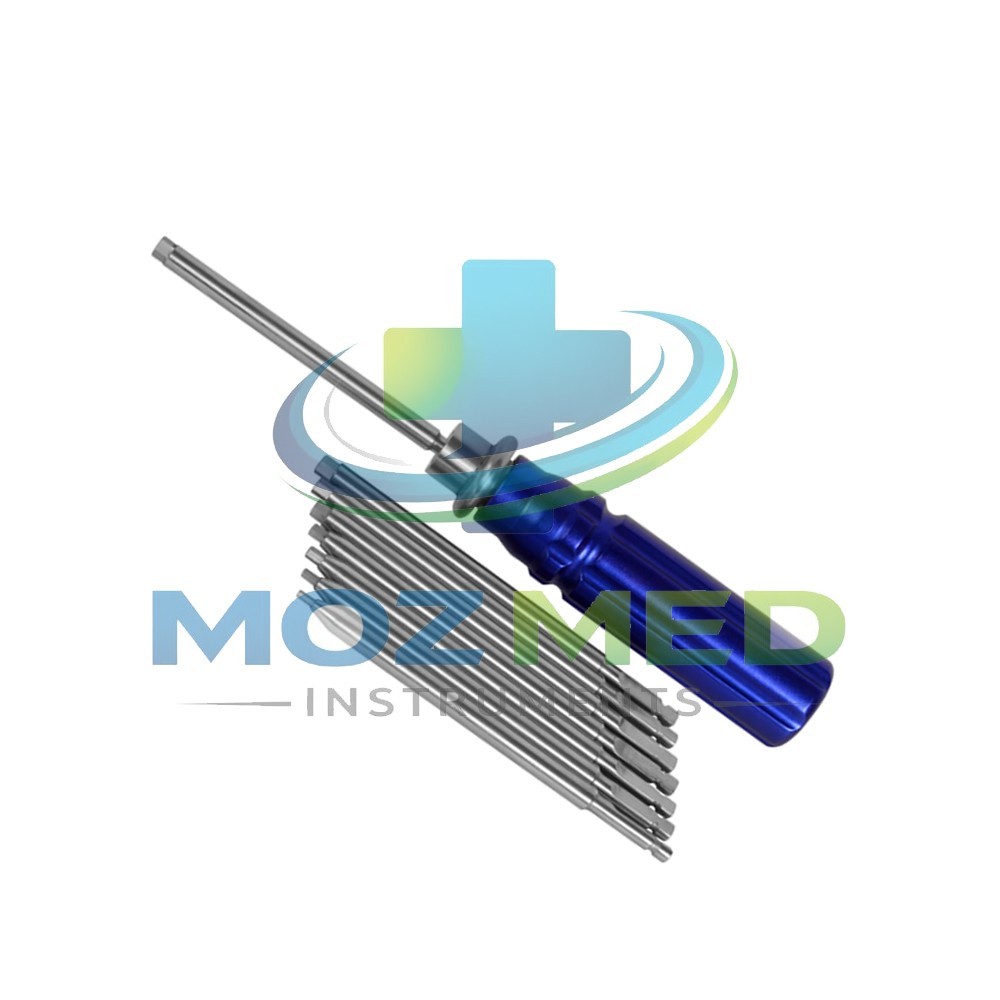 Orthopedic Bone Screwdriver Set With Quick Coupling Handle Surgical Instruments