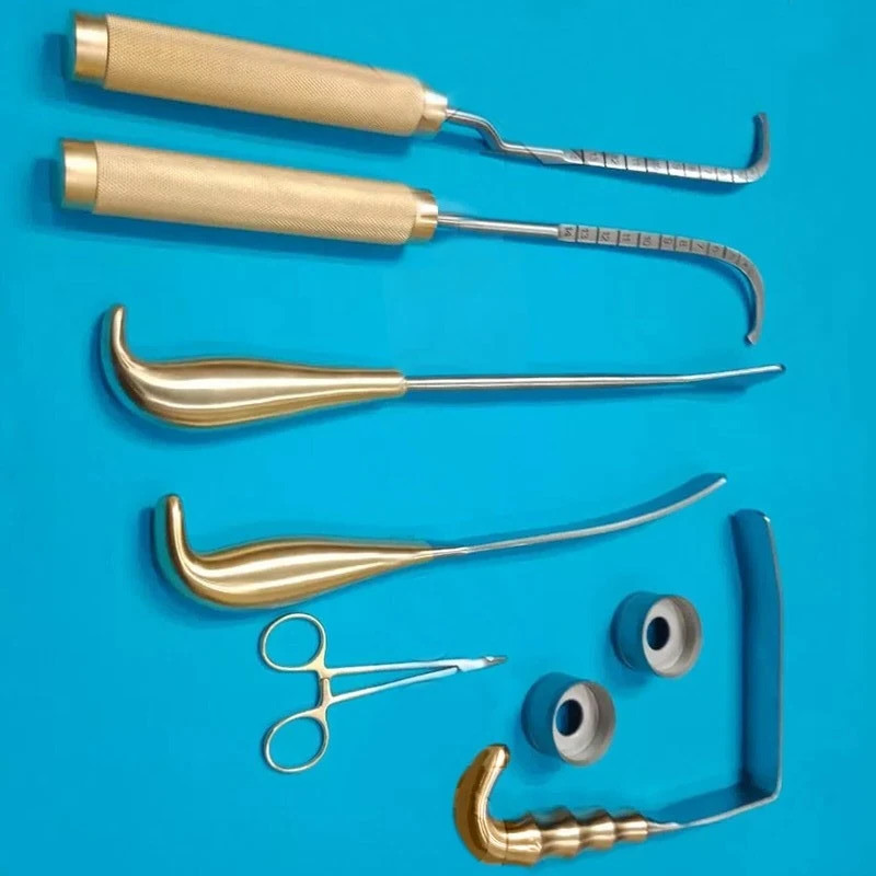 Plastic Surgery Set & Breast Surgery Instruments set of 8 PCS Premium Quality CE