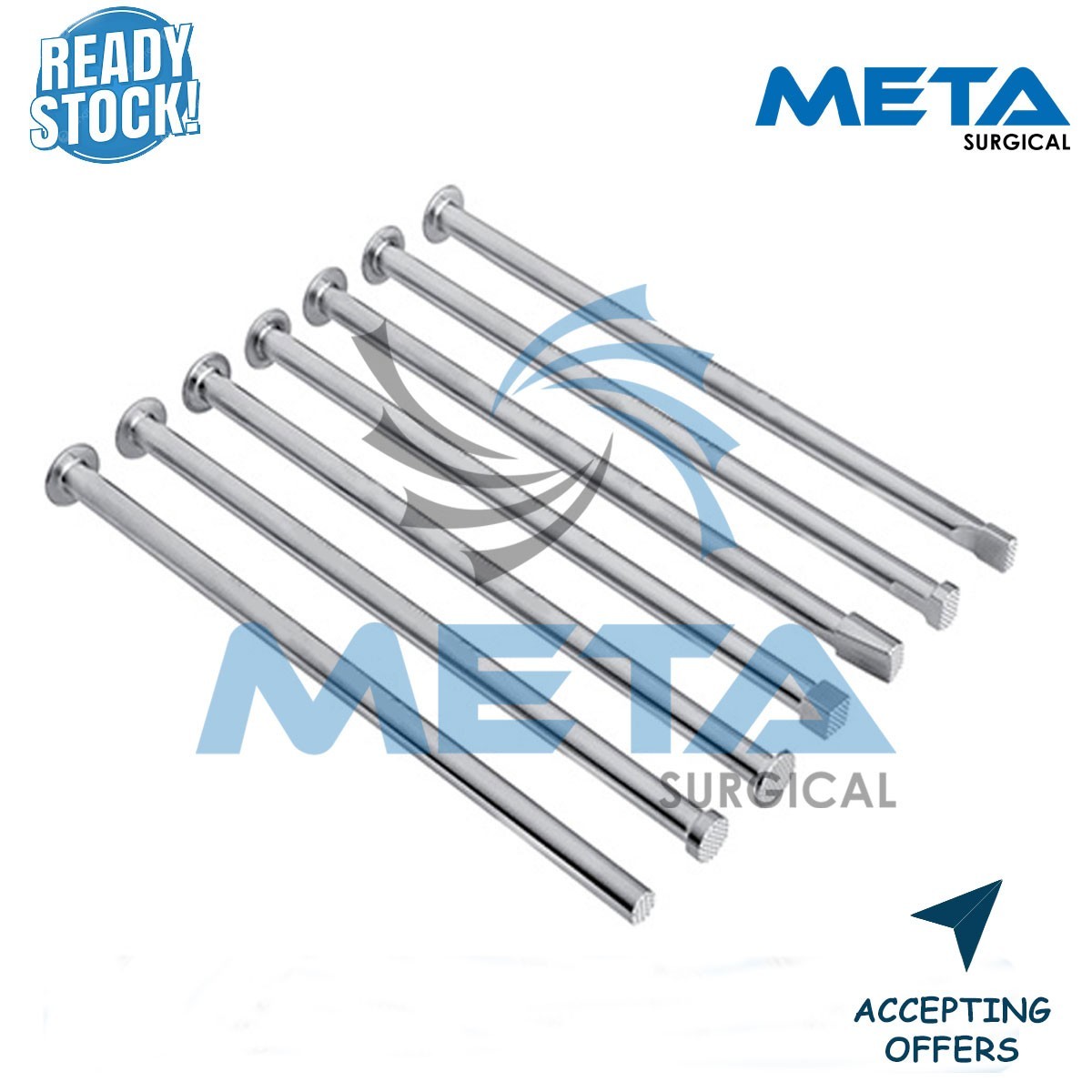Bone Graft Impactor Set Of 7 Pcs Orthopedic Lumber Cervical Surgical Instruments