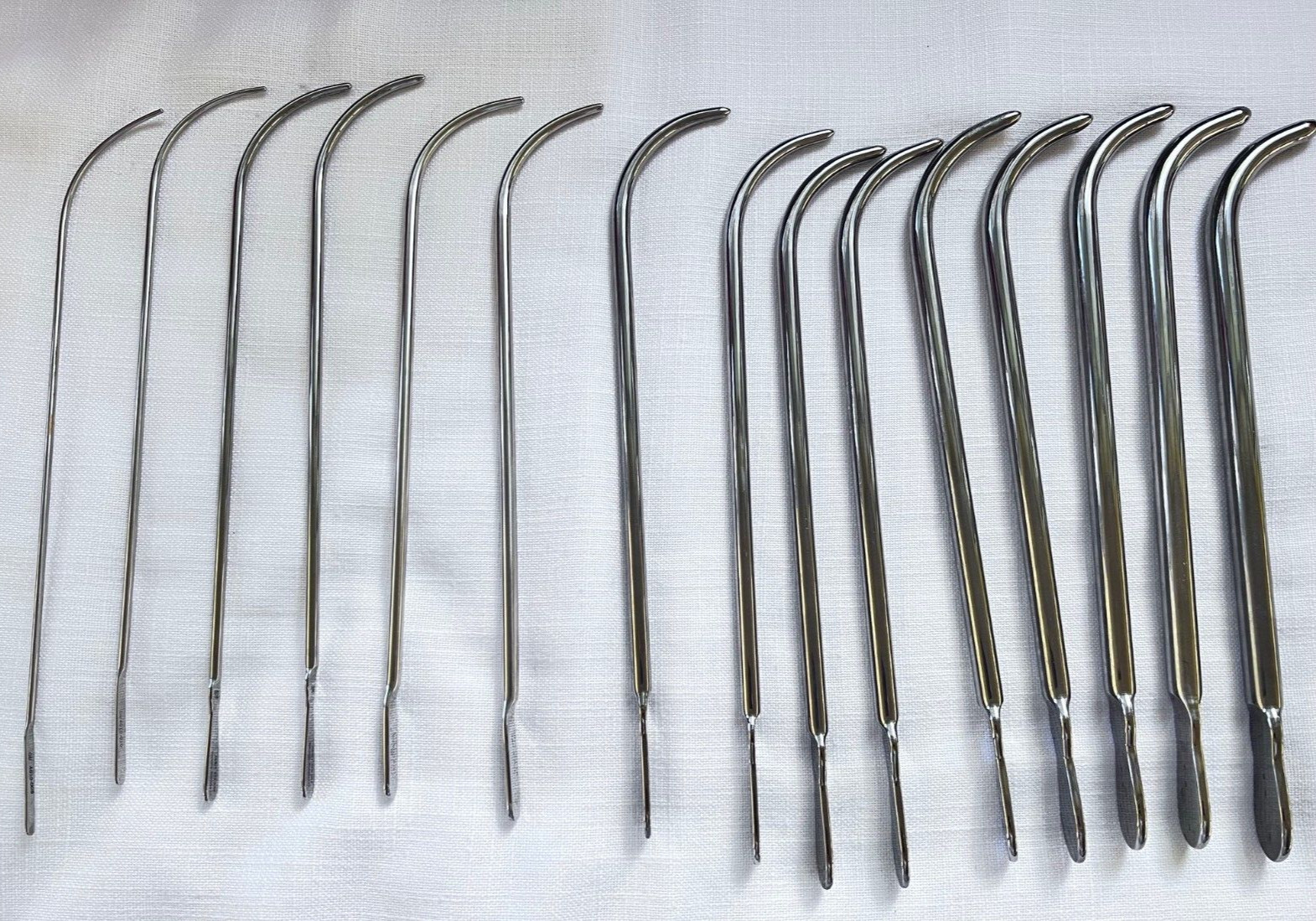 Jarit Male Urethral Sound Curved Dilator Lot 15 Germany Stainless Steel