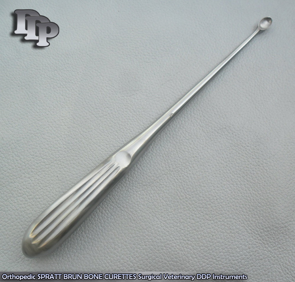 Orthopedic SPRATT BRUN BONE CURETTES 6/ 9″ Surgical Instruments