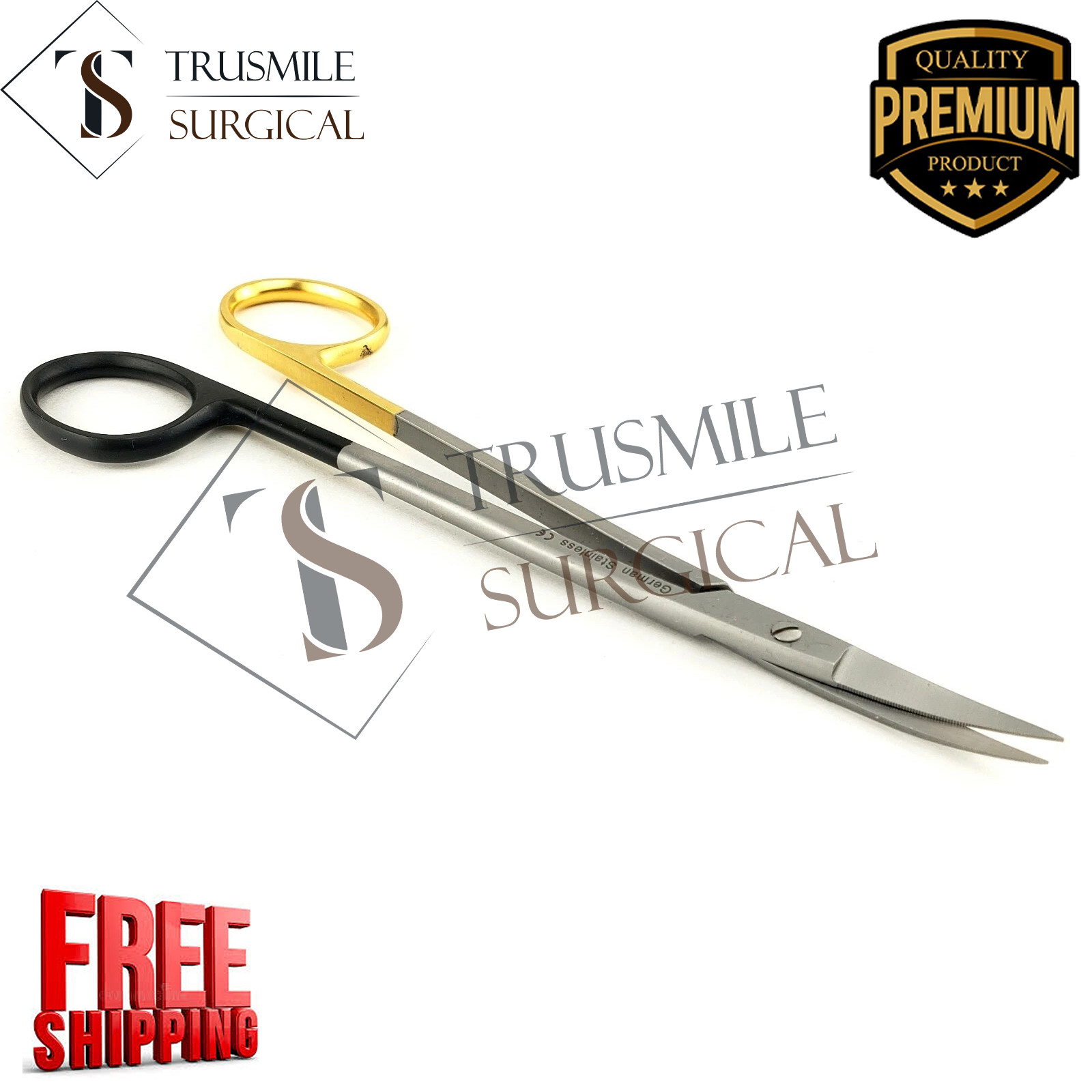 Kelly Scissor 6.5″ Curved SuperCut Dental Plastic Surgery Instrument German
