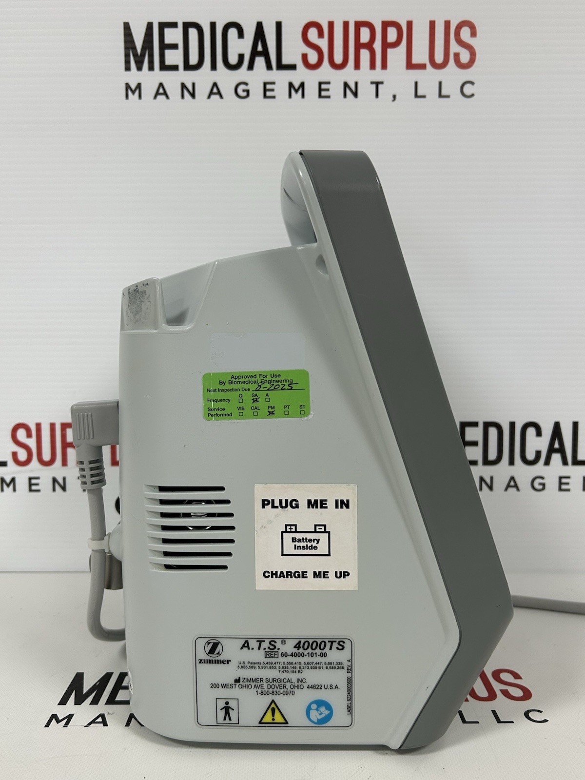 ZIMMER A.T.S. 4000TS AUTOMATIC TOURNIQUET SYSTEM
